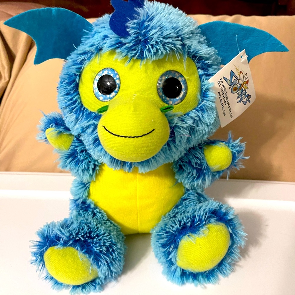 NWT Peek-a-boo Ltd Blue Dragon, plush toy, 11 inches tall